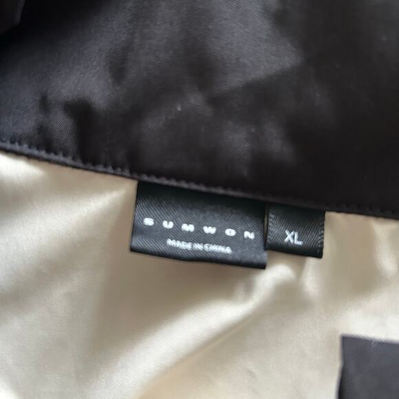 SUMWON “Creative Director” Oversized Jacket – Cream & Black – Size XL trendy - Picture 3 of 4